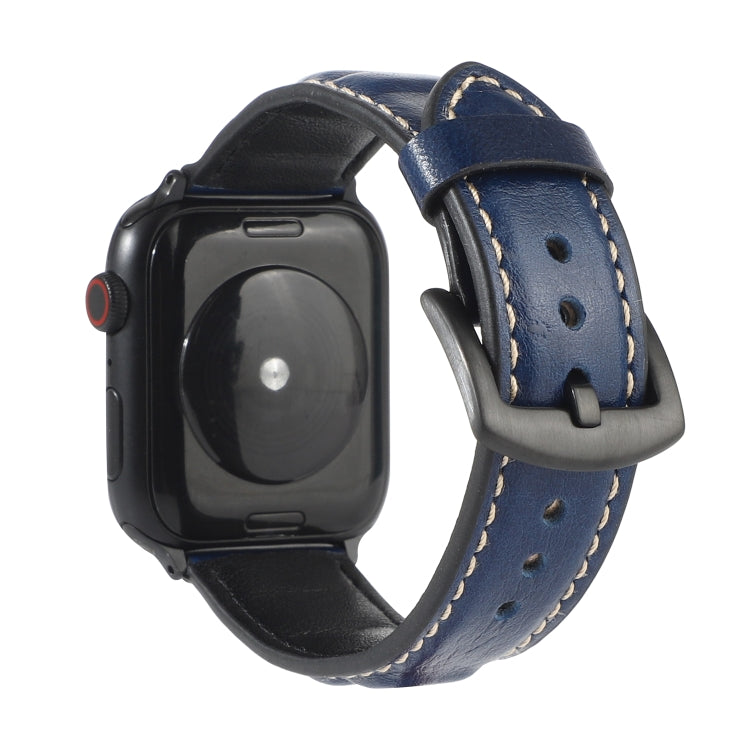 Bracelet de montre en cuir véritable pour Apple Watch Series 6 & SE & 5 & 4 40mm / 3 & 2 & 1 38mm, For Apple Watch Series 7 41mm / 6 & SE & 5 & 4 40mm / 3 & 2 & 1 38mm