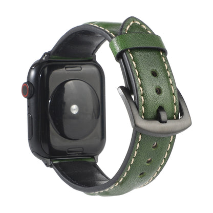 Bracelet de montre en cuir véritable pour Apple Watch Series 6 & SE & 5 & 4 44mm / 3 & 2 & 1 42mm, For Apple Watch Series 7 45mm / 6 & SE & 5 & 4 44mm / 3 & 2 & 1 42mm