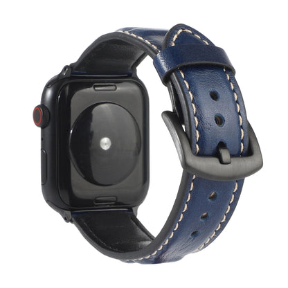Bracelet de montre en cuir véritable pour Apple Watch Series 6 & SE & 5 & 4 44mm / 3 & 2 & 1 42mm, For Apple Watch Series 7 45mm / 6 & SE & 5 & 4 44mm / 3 & 2 & 1 42mm