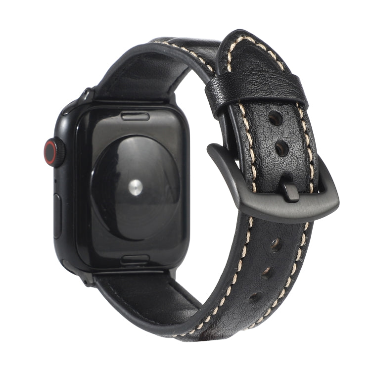 Bracelet de montre en cuir véritable pour Apple Watch Series 6 & SE & 5 & 4 44mm / 3 & 2 & 1 42mm, For Apple Watch Series 7 45mm / 6 & SE & 5 & 4 44mm / 3 & 2 & 1 42mm