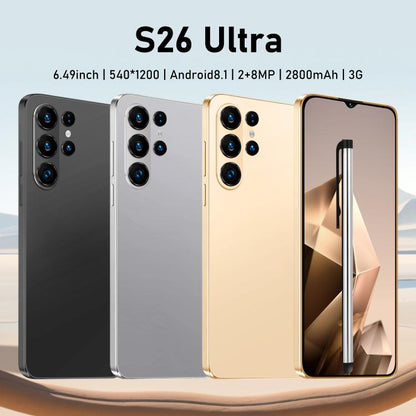 S26 Ultra / AX23, 2 Go + 16 Go, écran 6,49 pouces, Android 8.1, processeur quadricœur MTK6580A, réseau 3G, double SIM, stylet, EU Plug, US Plug, UK Plug, AU Plug