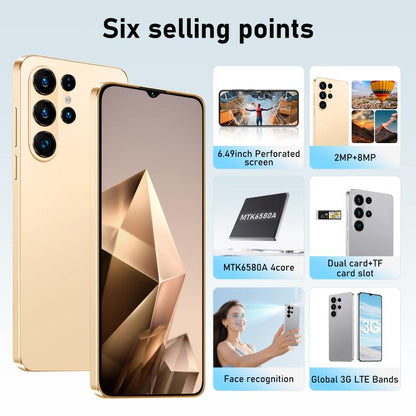 S26 Ultra / AX23, 2 Go + 16 Go, écran 6,49 pouces, Android 8.1, processeur quadricœur MTK6580A, réseau 3G, double SIM, stylet, EU Plug, US Plug, UK Plug, AU Plug