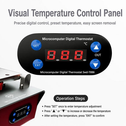 Séparateur chauffant à écran LCD et contrôle intelligent de la température TBK 988, US Plug, EU Plug, UK Plug