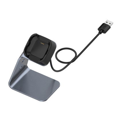 Pour Fitbit Versa / Versa Lite / Versa SE Support de chargeur universel en alliage d'aluminium avec protection contre les puces, prend en charge la charge rapide, For Fitbit Versa