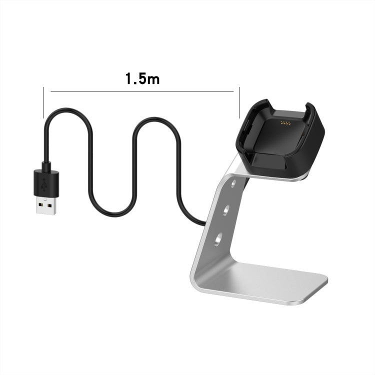 Pour Fitbit Versa / Versa Lite / Versa SE Support de chargeur universel en alliage d'aluminium avec protection contre les puces, prend en charge la charge rapide, For Fitbit Versa