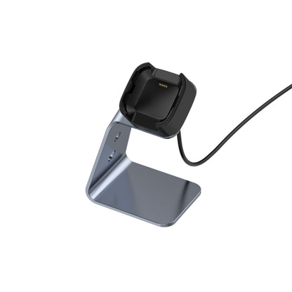 Pour Fitbit Versa / Versa Lite / Versa SE Support de chargeur universel en alliage d'aluminium avec protection contre les puces, prend en charge la charge rapide, For Fitbit Versa
