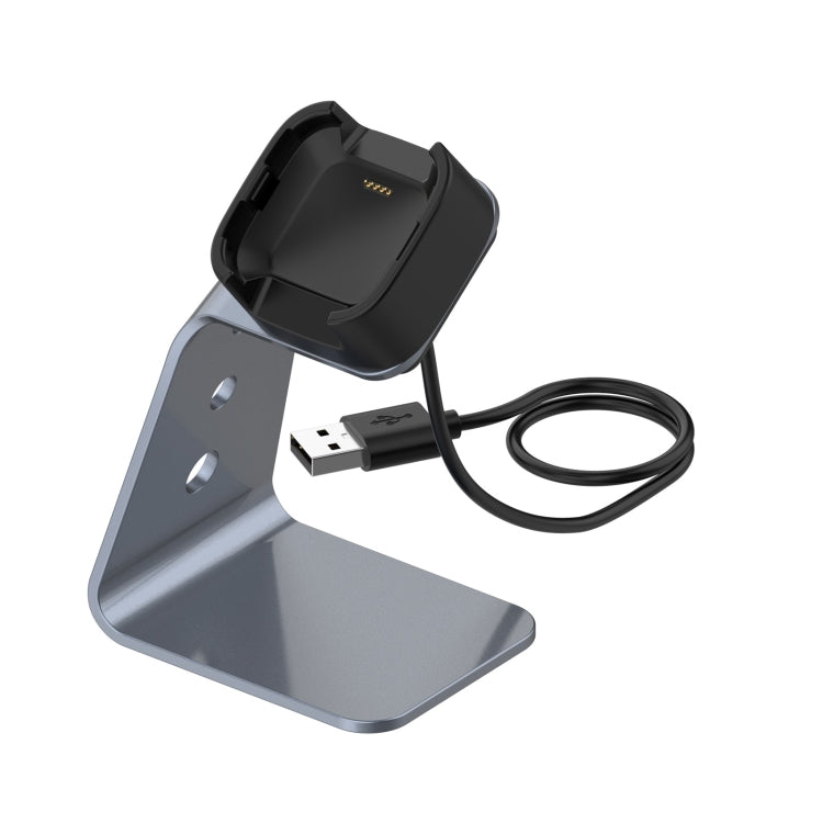 Pour Fitbit Versa / Versa Lite / Versa SE Support de chargeur universel en alliage d'aluminium avec protection contre les puces, prend en charge la charge rapide, For Fitbit Versa
