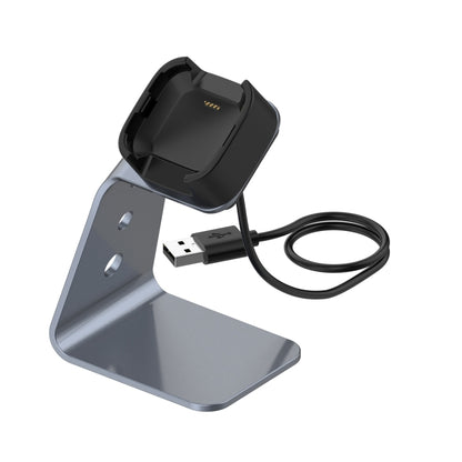 Pour Fitbit Versa / Versa Lite / Versa SE Support de chargeur universel en alliage d'aluminium avec protection contre les puces, prend en charge la charge rapide, For Fitbit Versa