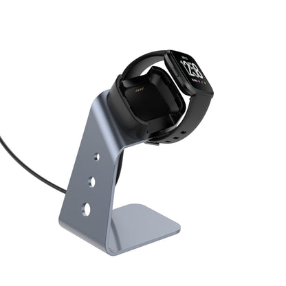 Pour Fitbit Versa / Versa Lite / Versa SE Support de chargeur universel en alliage d'aluminium avec protection contre les puces, prend en charge la charge rapide, For Fitbit Versa