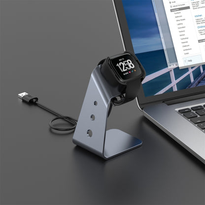 Pour Fitbit Versa / Versa Lite / Versa SE Support de chargeur universel en alliage d'aluminium avec protection contre les puces, prend en charge la charge rapide, For Fitbit Versa
