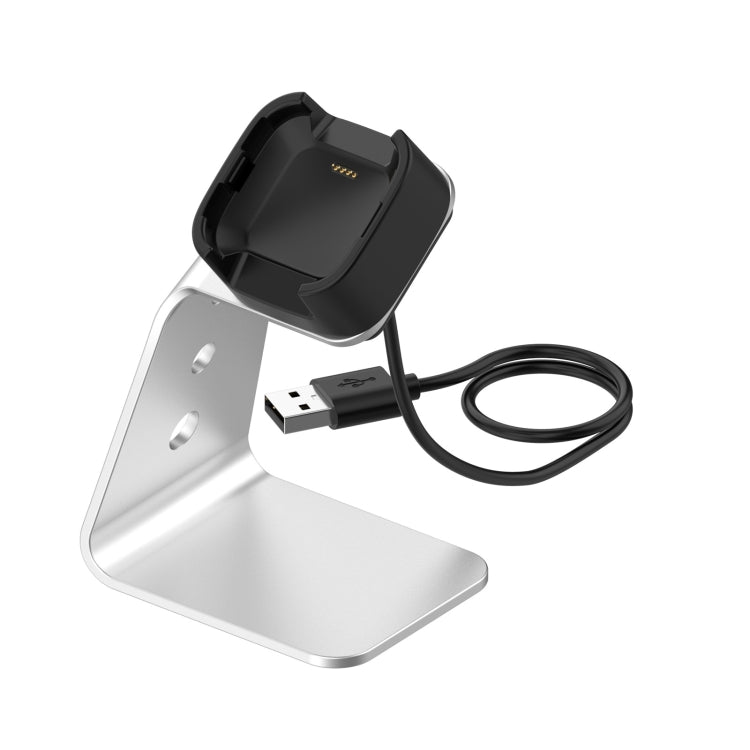 Pour Fitbit Versa / Versa Lite / Versa SE Support de chargeur universel en alliage d'aluminium avec protection contre les puces, prend en charge la charge rapide, For Fitbit Versa