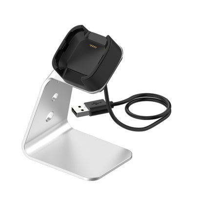 Pour Fitbit Versa / Versa Lite / Versa SE Support de chargeur universel en alliage d'aluminium avec protection contre les puces, prend en charge la charge rapide, For Fitbit Versa
