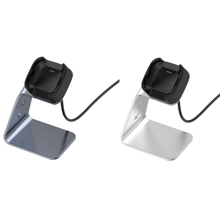 Pour Fitbit Versa / Versa Lite / Versa SE Support de chargeur universel en alliage d'aluminium avec protection contre les puces, prend en charge la charge rapide, For Fitbit Versa