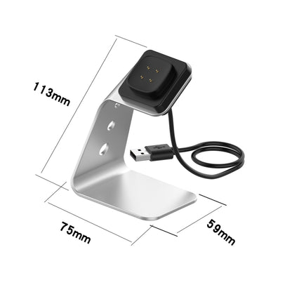 Pour le support de chargeur en alliage d'aluminium Fitbit Versa 3 / Fitbit Sense avec protection contre les puces, prise en charge de la charge rapide, For Fitbit Versa 3