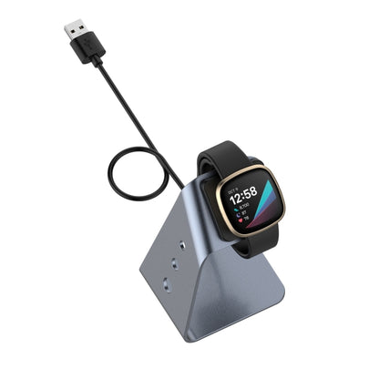 Pour le support de chargeur en alliage d'aluminium Fitbit Versa 3 / Fitbit Sense avec protection contre les puces, prise en charge de la charge rapide, For Fitbit Versa 3