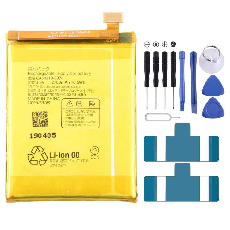 Batterie 2780 mAh CA54310-0074 pour flèches Fujitsu Be3 F-02L F-41A