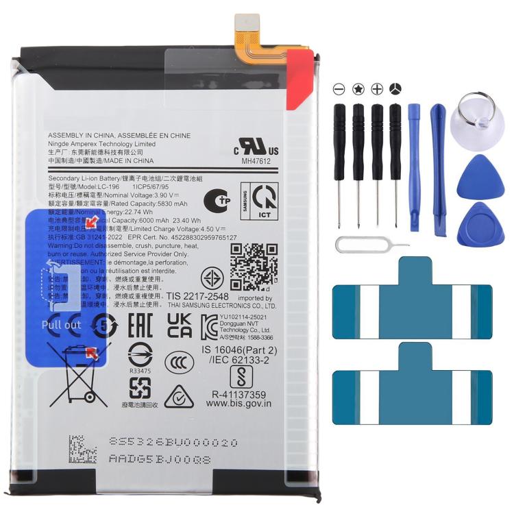 Batteriebatteriepileaccumulateurs, For Galaxy A07 5G SM-A076M/B/F 6000mAh LC-196, For Galaxy A05 2023 5000mAh WT-S-N28