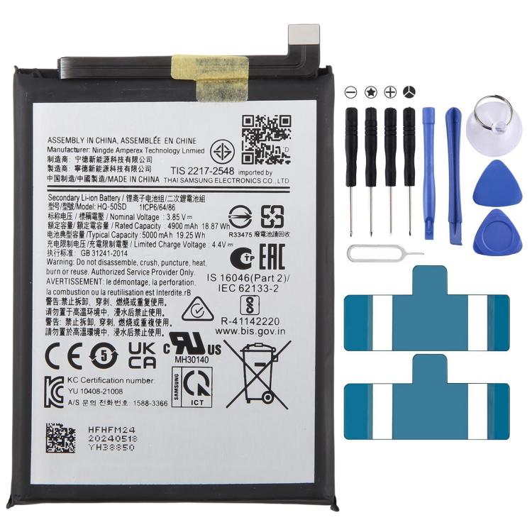 Batterie HQ-50SD 5000 mAh pour Galaxy A03 SM-A035F / A035M / A035G / Galaxy A14 4G / SM-A145B / A145F