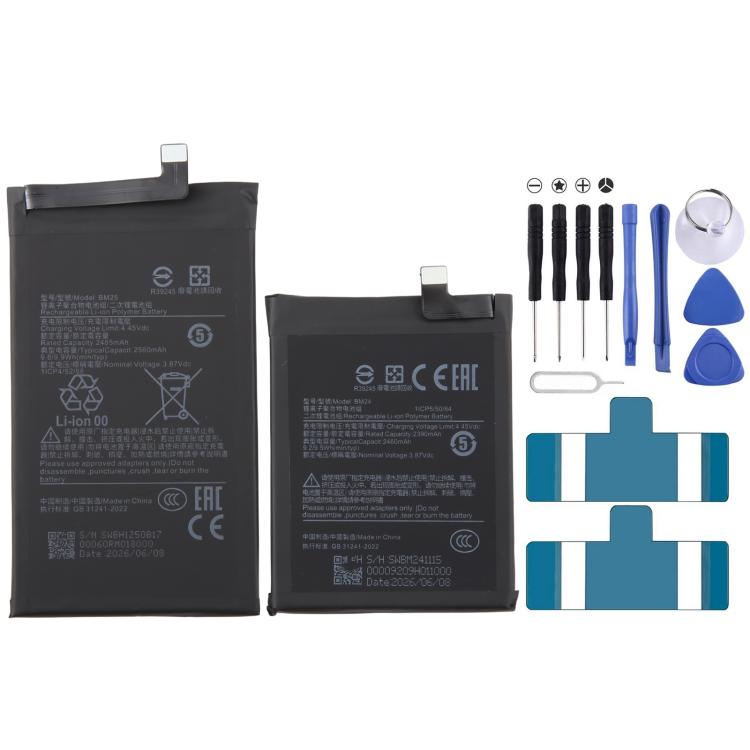 Kit de batterie BM24/BM25 2460 mAh / 2560 mAh pour Xiaomi Mi Mix Fold M2011J18C, For Xiaomi Mi Mix Fold M2011J18C 2460mAh / 2560mAh