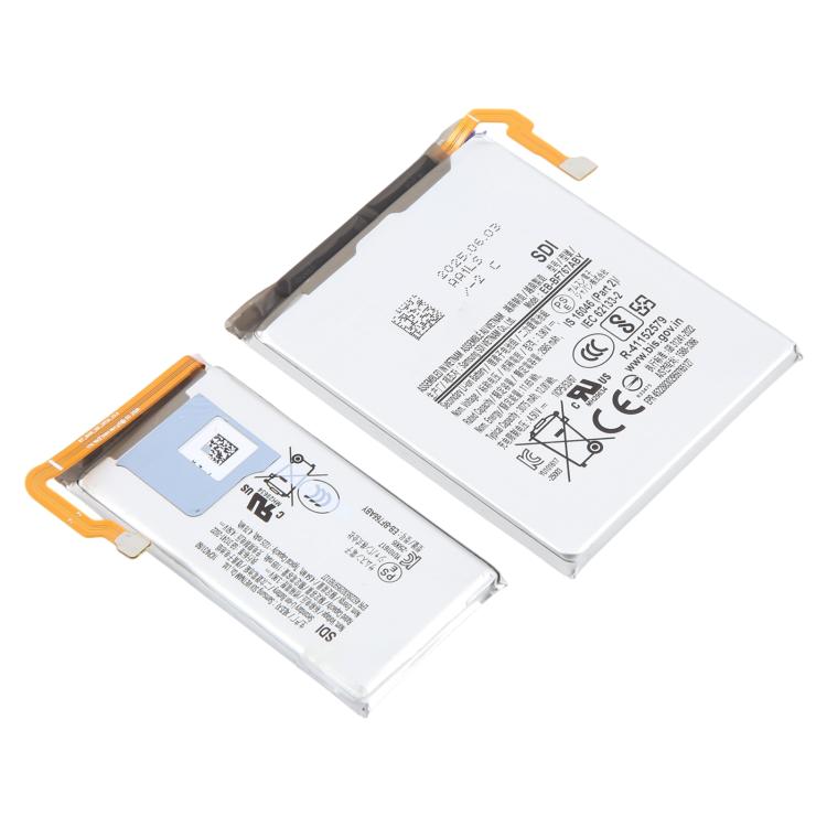 Kit de batteries EB-BF766ABY + EB-BF767ABY pour Galaxy Z Flip7 SM-F766 1189 mAh et 2985 mAh., For Galaxy Z Flip7 SM-F766