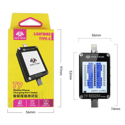 Testeur de connecteur Lightning et Type-C pour écran intelligent HD OSS T9, T9