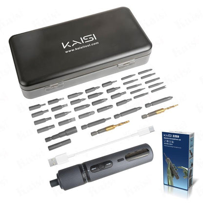 Kit de tournevis dynamométrique électrique rechargeable Kaisi D359 37 en 1, Kaisi D359