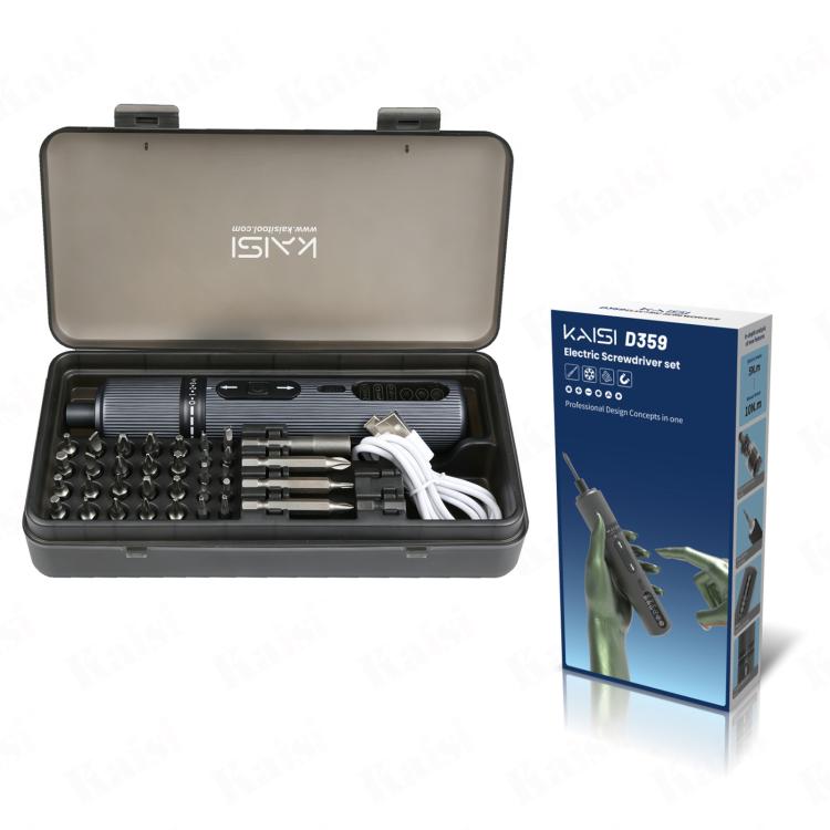 Kit de tournevis dynamométrique électrique rechargeable Kaisi D359 37 en 1, Kaisi D359