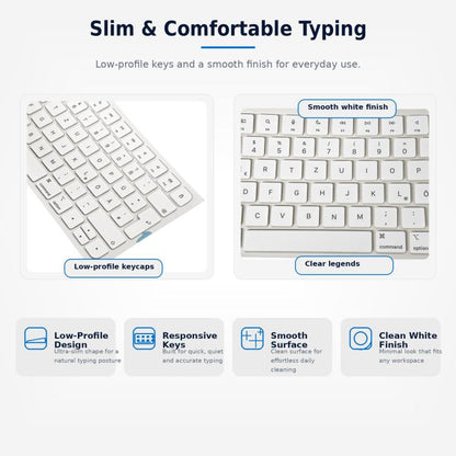 Touches blanches pour MacBook A2438 A2439 A2449 A2450 A3118 A3203 Magic Keyboard 3 et Magic Keyboard 4, German, French