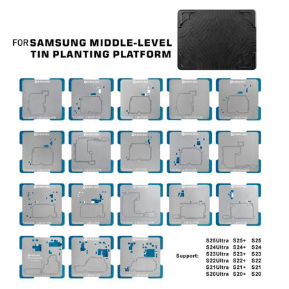 Ensemble de plateforme de reconstruction de baga à trois plantations de niveau intermédiaire Mizing Z23, For Galaxy S25 5G, For Samsung Universal Base, For Galaxy S25+ 5G, For Galaxy S25 Ultra 5G, For Galaxy S24 Ultra 5G, For Galaxy S24+ 5G            ...