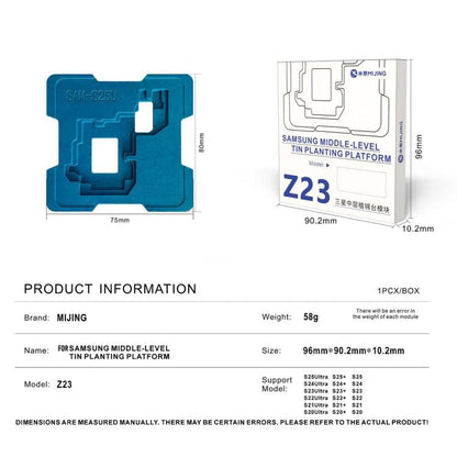 Ensemble de plateforme de reconstruction de baga à trois plantations de niveau intermédiaire Mizing Z23, For Galaxy S25 5G, For Samsung Universal Base, For Galaxy S25+ 5G, For Galaxy S25 Ultra 5G, For Galaxy S24 Ultra 5G, For Galaxy S24+ 5G            ...