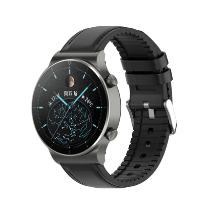 Bracelet de remplacement en cuir de silicone 22 mm pour Huawei Watch GT 2 Pro, For Huawei Watch GT 2 Pro