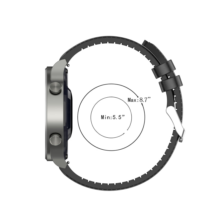 Bracelet de remplacement en cuir de silicone 22 mm pour Huawei Watch GT 2 Pro, For Huawei Watch GT 2 Pro