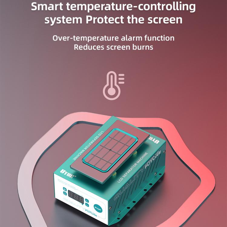 Séparateur d'écran LCD de téléphone portable UYUE 958S 7 pouces avec pompe à vide intégrée, EU Plug, US Plug