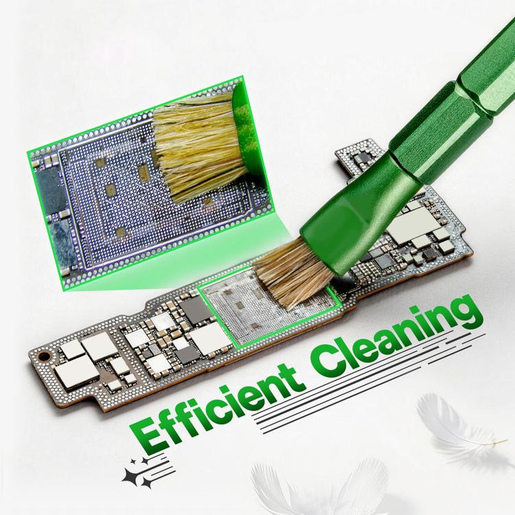 Brosse de nettoyage double embout 2UUL CL15 : brosse dure et brosse en fil d'acier, 2UUL CL15