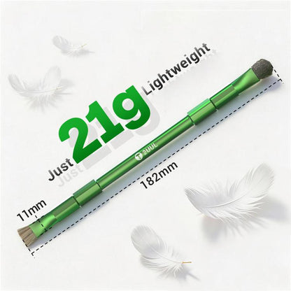Brosse de nettoyage double embout 2UUL CL15 : brosse dure et brosse en fil d'acier, 2UUL CL15