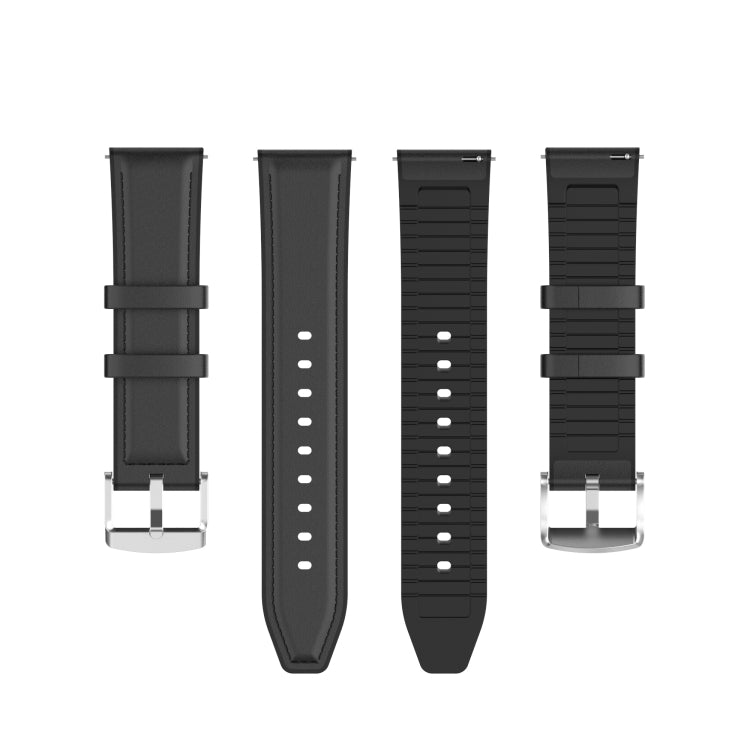 Bracelet de remplacement en cuir de silicone 20 mm pour Huawei Watch GT 2 42 mm, For Huawei Watch GT 2 42mm
