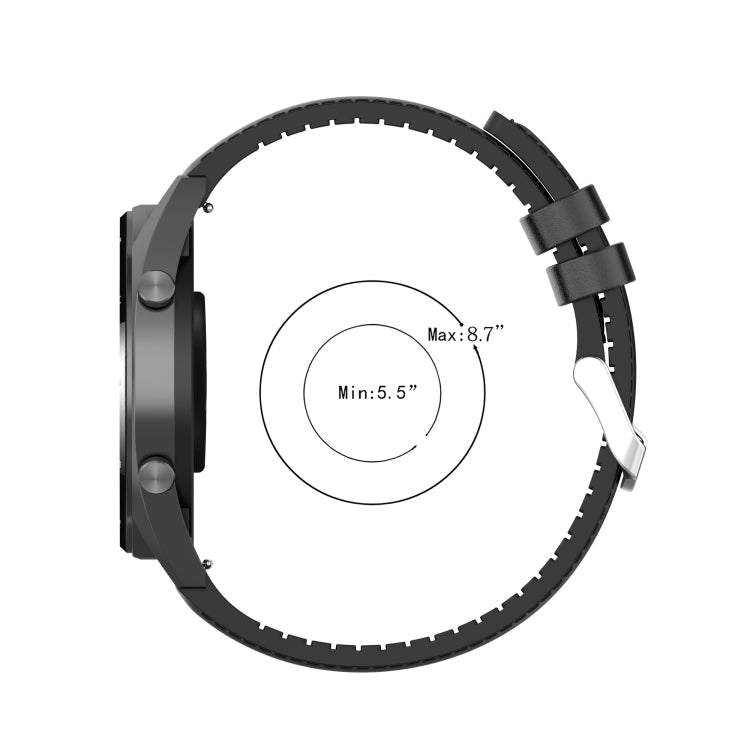 Bracelet de remplacement en cuir de silicone 20 mm pour Huawei Watch GT 2 42 mm, For Huawei Watch GT 2 42mm