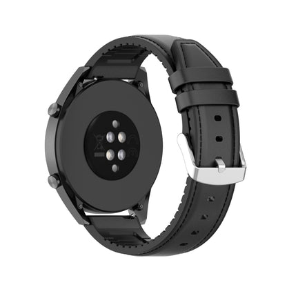 Bracelet de remplacement en cuir de silicone 22 mm pour Huawei Watch GT 2 46 mm, For Huawei Watch GT 2 46mm
