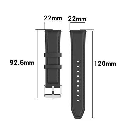 Bracelet de remplacement en cuir de silicone 22 mm pour Huawei Watch GT 2 46 mm, For Huawei Watch GT 2 46mm