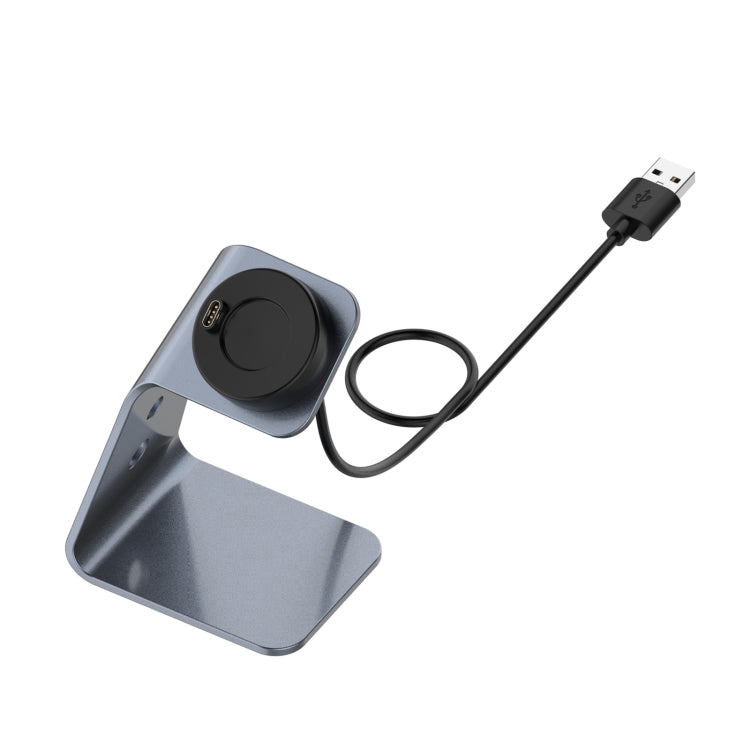 Pour Garmin Forerunner 745 / Venu Sq / Fenix 6 Support de chargeur magnétique universel en alliage d'aluminium avec protection contre les puces, prise en charge de la charge rapide, For Garmin Forerunner 745 (Left Interface)
