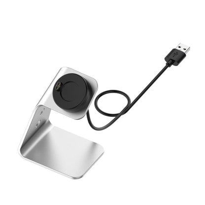 Pour Garmin Forerunner 745 / Venu Sq / Fenix 6 Support de chargeur magnétique universel en alliage d'aluminium avec protection contre les puces, prise en charge de la charge rapide, For Garmin Forerunner 745 (Left Interface)
