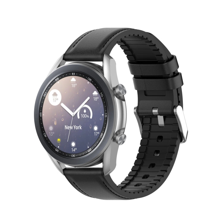 Bracelet de remplacement en cuir de silicone 20 mm pour Samsung Galaxy Watch 3 41 mm, For Samsung Galaxy Watch 3 41mm