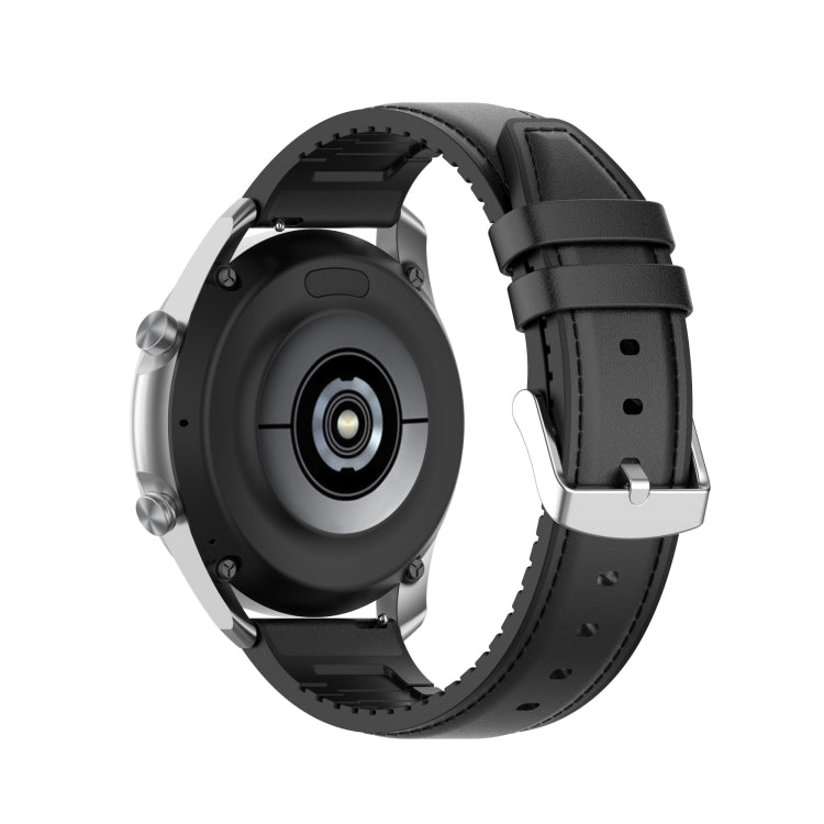 Bracelet de remplacement en cuir de silicone 22 mm pour Samsung Galaxy Watch 3 45 mm, For Samsung Galaxy Watch 3 45mm