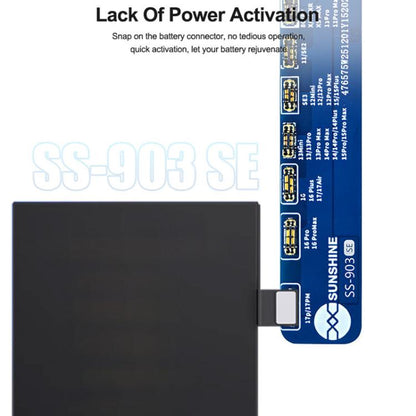 Carte d'activation de charge de batterie SUNSHINE SS-903 SE pour iPhone 8-16 Pro Max / SE2 / SE3