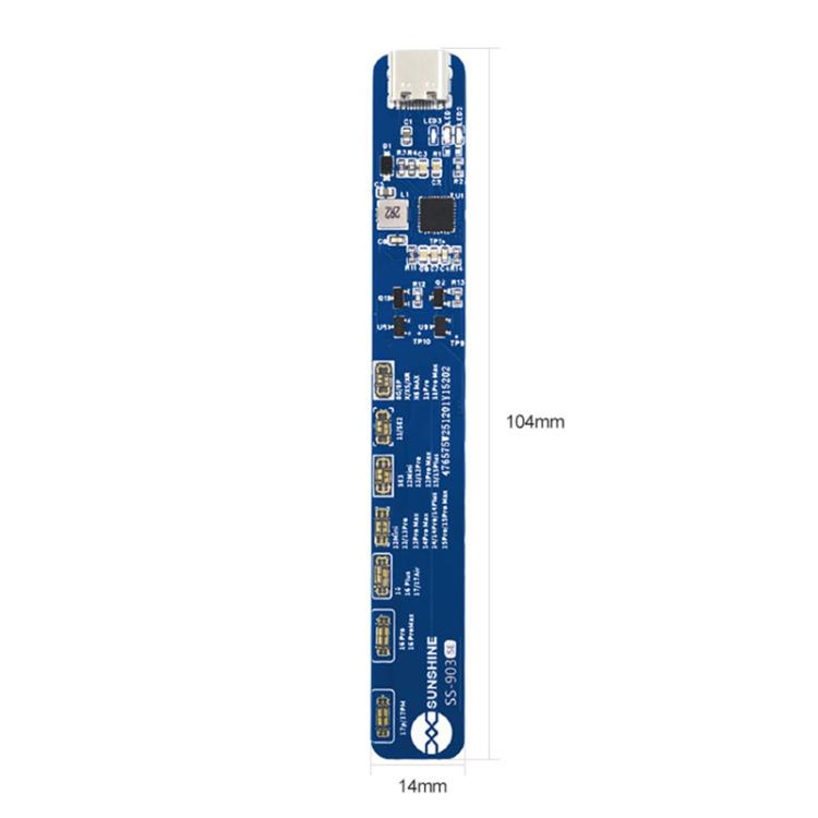 Carte d'activation de charge de batterie SUNSHINE SS-903 SE pour iPhone 8-16 Pro Max / SE2 / SE3