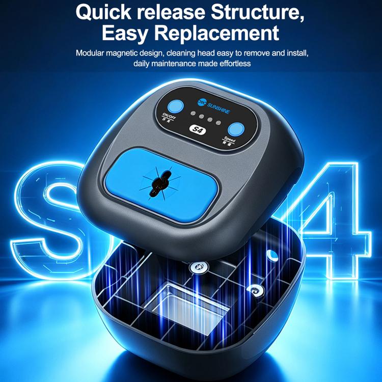 SUNSHINE S4 Nettoyeur de pointes de fer à souder automatique à vitesse réglable, US Plug