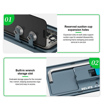 Outil de correction de cadre multifonction bidirectionnel pour téléphones portables RELIFE RL-601PX Pro