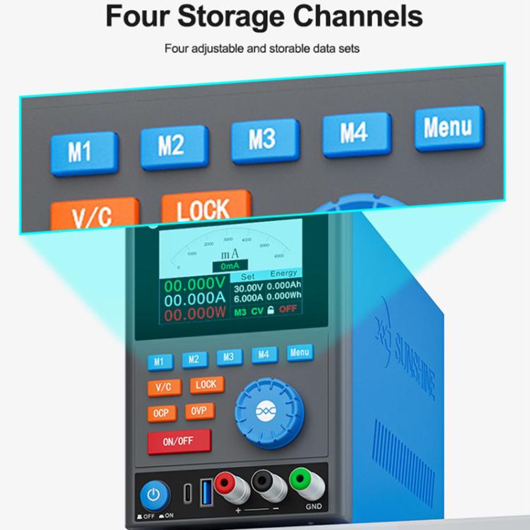 Alimentation électrique intelligente régulée SUNSHINE P4 Pro 30 V / 6 A, AU Plug, EU Plug, UK Plug, US Plug