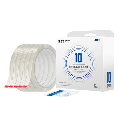 Ruban adhésif de fixation pour écran de téléphone RELIFE HX3, 6mm x 40m, 10mm x 40m