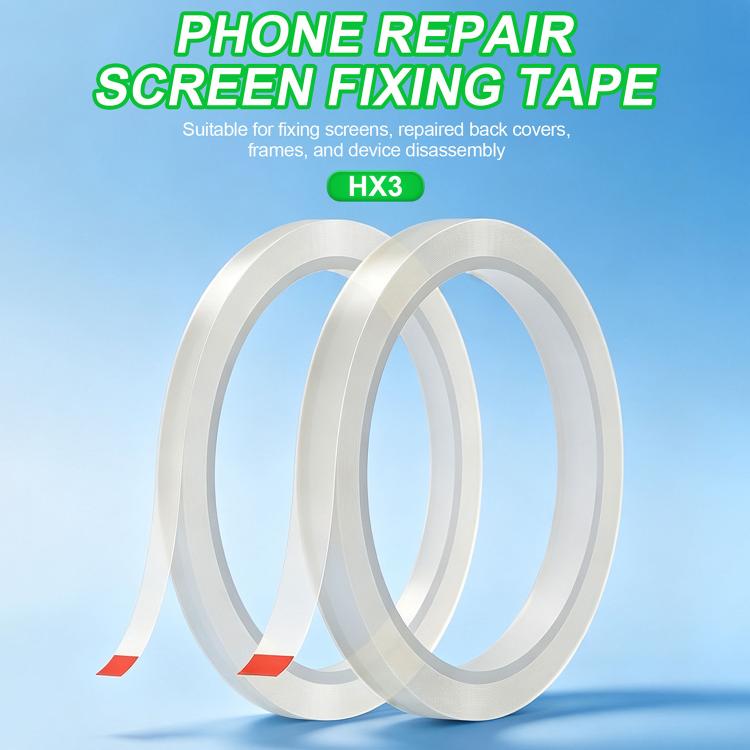 Ruban adhésif de fixation pour écran de téléphone RELIFE HX3, 6mm x 40m, 10mm x 40m